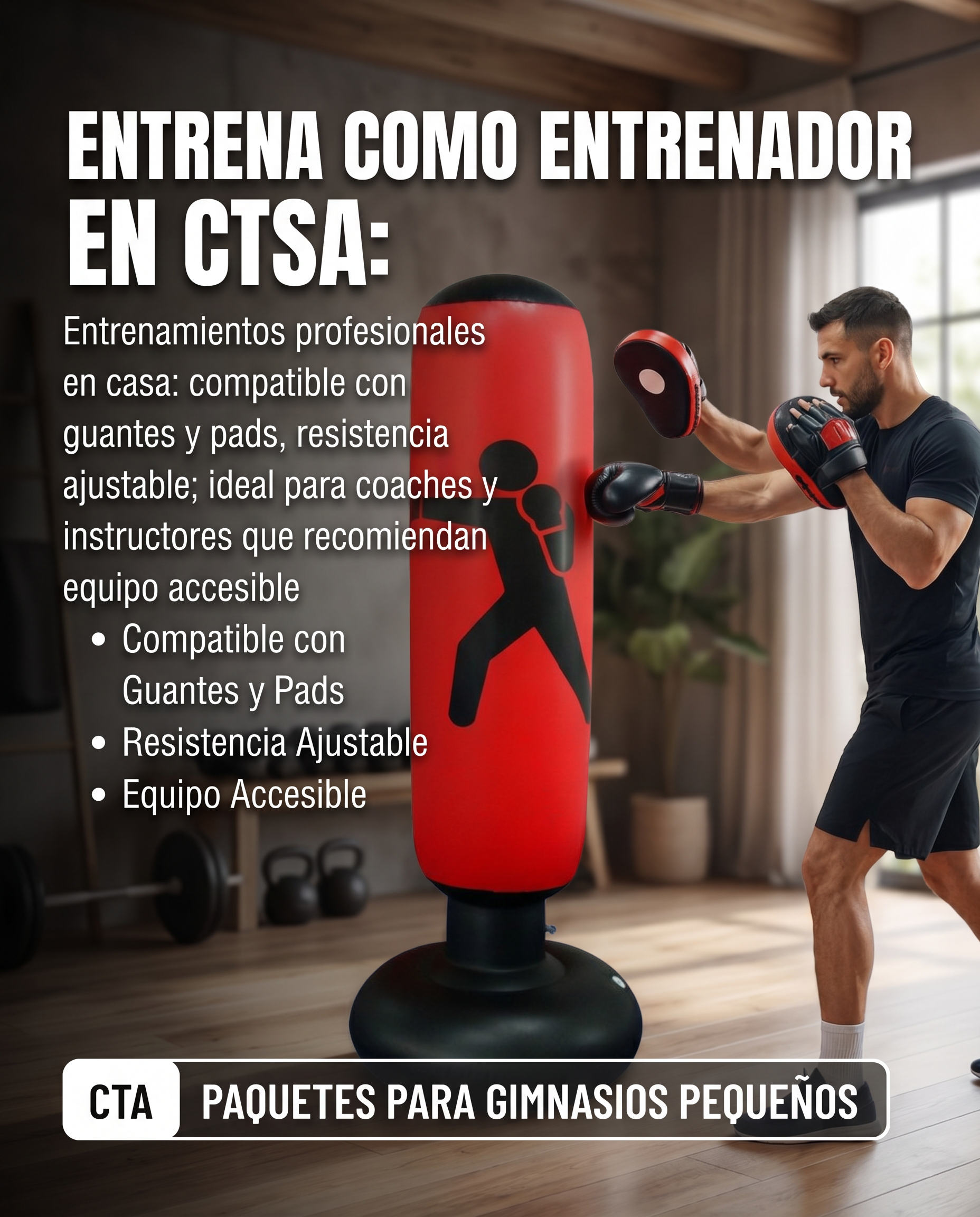 PunchCore™ | Freestanding Punching Bag for Home Training